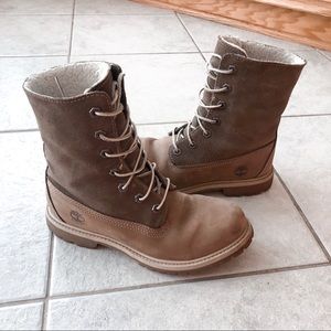 Tan waterproof timberland boots